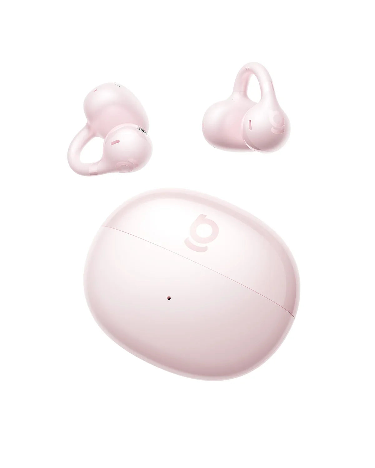 Baseus Bass BC1 Open Ear Earbuds Clip-On Headphones Open-Ring Comfort Clip Earphones Superbass 4-Mic Clear Calls Sports Earbuds